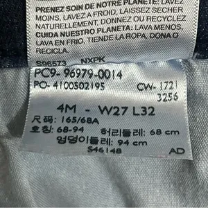 Levi's Jeans Womens 27 Curvy Bootcut Mid Rise Dark Washed Stretch Denim Blue‎ thumbnail 6