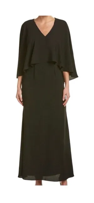NWT Ali & Jay Vneck Layered Cape Formal Gown Dress, size XS thumbnail 1