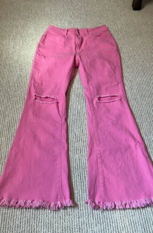 Boutique Pink Flare Jeans 8 thumbnail 1