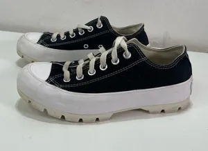 Converse Platform Chuck Taylor All Star Lugged Black White Women 7.5 Academia thumbnail 1