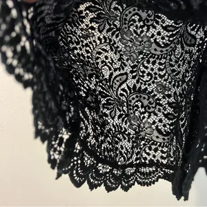 You Are Not Alone Black Lace‎ Long Sleeve Top Size S thumbnail 6