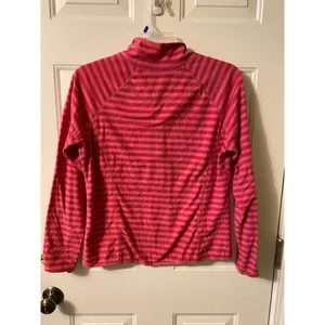 Pink Stripe Joe Fleece half Zip size x-large thumbnail 3