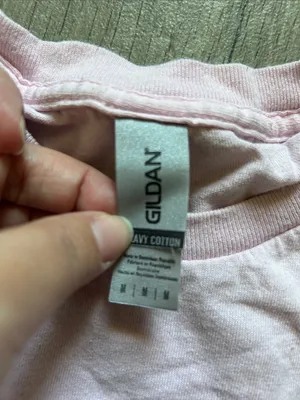 Gildan Light Pink kappa kappa gamma Crew Neck T-Shirt with Small Chest Logo thumbnail 2