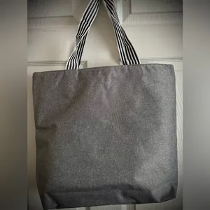 Lotus floral Blue and Pink Tote Bag thumbnail 2