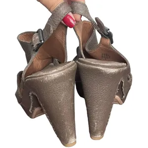 Lucky Brand Peggy Leather Platform Slingback High‎ Heel Shoes Size 8.5 90's Y2K thumbnail 2