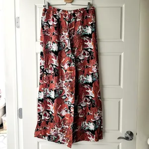 Tiger Printed Lounge Pants Sz M Red Size M thumbnail 4