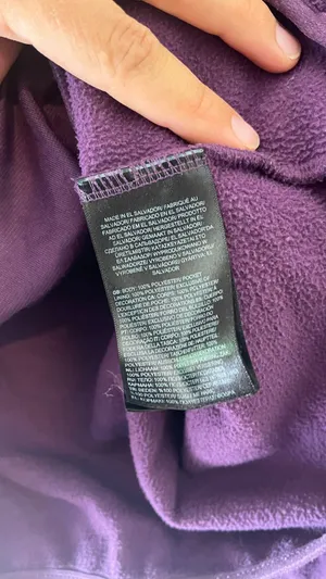 The North Face Purple Fleece Pullover Women’s Small Mock Neck Sweatshirt thumbnail 5