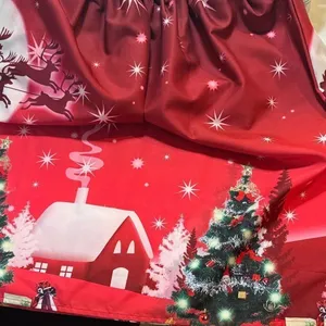 Festive Red Dress with Santa Print thumbnail 6