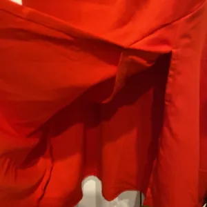 Sam Edelman One Shoulder Midi Dress Red Orange Asymmetrical Cocktail Party Dress thumbnail 3
