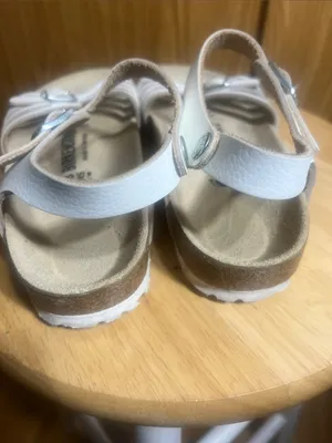 Birkenstock White Multi-Strap Leather Ankle Sandals thumbnail 3