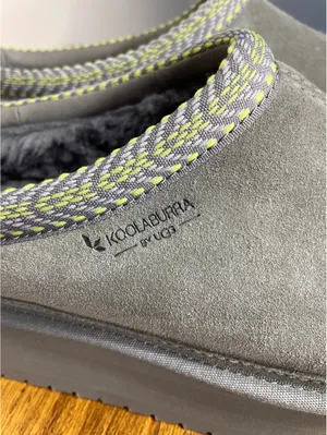 Koolaburra by UGG Burree Platform Slippers Grey Suede Sz 12 thumbnail 2