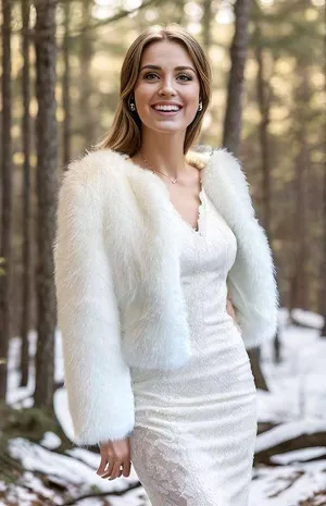 VICI NWT Hot List Faux Fur Jacket - Ivory. Size Small thumbnail 5