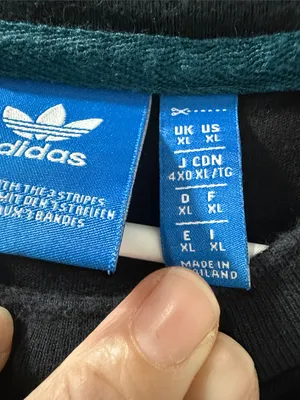 adidas Black Tee with Teal Trefoil and Stripes thumbnail 6