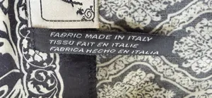Abria Italian Fabric Black Ivory Floral Print Wrap Midi Skirt One Size thumbnail 7