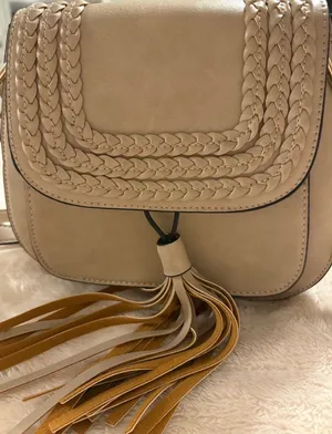 Beige Crossbody with Tassels Tan thumbnail 1