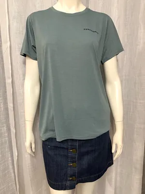 Patagonia Capilene Cool Daily Graphic Shirt Mother Rays Blue Sage Women's M NWT thumbnail 3