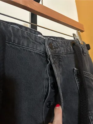 We The Free Moxie Pull-On Barrel Jeans Low Slung Baggy Black‎ Size 31 (US 12) thumbnail 4