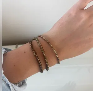 Set of Metallic Beaded Layering Bracelets thumbnail 1