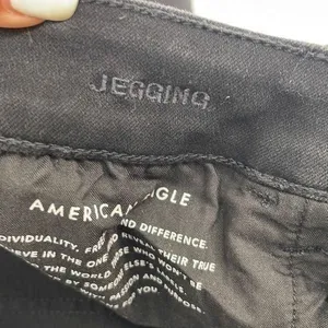 American Eagle Womens Skinny Jegging Jeans Denim Stretch Black‎ Size 6 Regular thumbnail 5