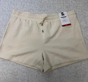 Members‎ Mark Sandwash Shorts Womens XL Cream Elastic Waist 4 Inch Inseam thumbnail 1