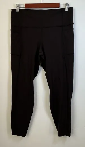 Patagonia Active High Rise Pocket Leggings Black 7/8 XL Workout Yoga thumbnail 1