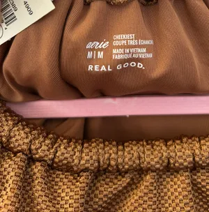 Aerie Brown Cheeky Bikini Bottoms thumbnail 3