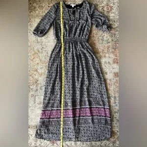 Westport Black and Pink Floral Long Sleeve Dress thumbnail 9