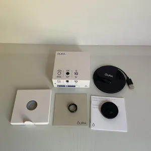 Oura Ring Gen 3 Heritage Black Size 10 Smart Ring Charger Cable Box thumbnail 3