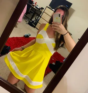 Yellow Colorblock Dress thumbnail 6