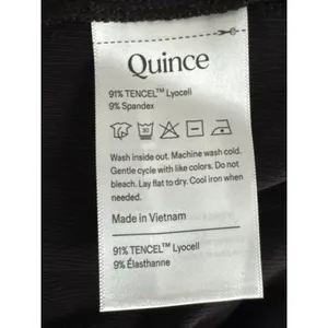 Quince Black Ribbed Racerback Maxi Dress Women MED NEW Preppy Casual Minimalist thumbnail 9