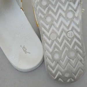 Kith White & Yellow Striped Slide Sandals Size 38/ 8 US thumbnail 5