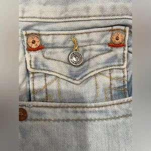 True Religion Light Blue Straight Leg Jeans thumbnail 13