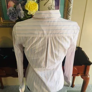 Tommy Hilfiger Pink Striped Button Down Blouse thumbnail 3