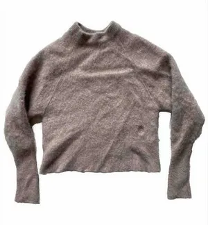 The Group BABATON Women's 100% CASHMERE 2XS‎ Brown Sweater SHORT thumbnail 1