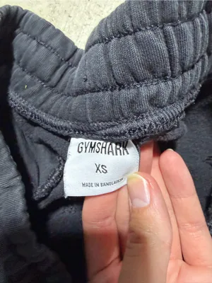 Gymshark Black Sweat Joggers with Logo XS thumbnail 3