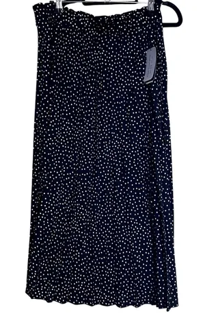 Metrowear Polka Dot Pleated Skirt Womens Size M thumbnail 1
