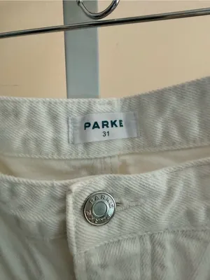 Parke Classic Straight Jeans in White size 31 thumbnail 2