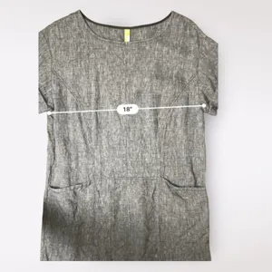 Free People Endless Shore Gray Short Sleeve Linen‎ Sundress NWOT Size S thumbnail 4