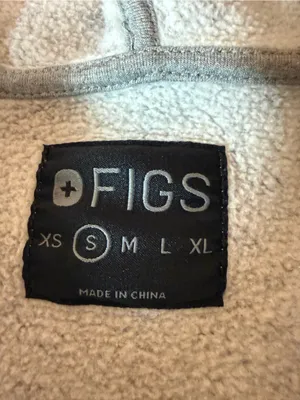 FIGS Jacket Womens Essential Hoodie Full Zip Pocket Sweatshirt Fleece Sweater S thumbnail 6