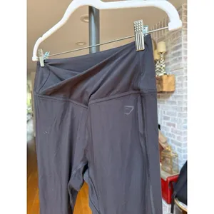 Gymshark crossover leggings black color distinct V women's large thumbnail 2