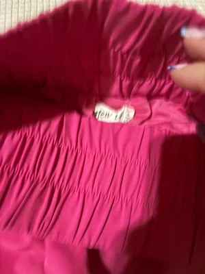 Pink high waist running shorts thumbnail 2