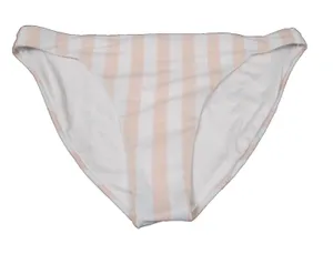 Victoria’s Secret PINK Iconic Stripes Cheeky Bikini Bottoms Pink White | Size L thumbnail 1