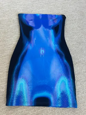 White fox Mini Dress thumbnail 2
