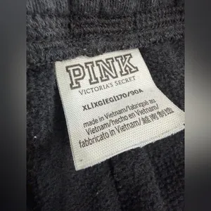 PINK Victoria's Secret Black Wide Leg Jogger thumbnail 4