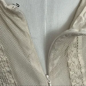 Abercrombie & Fitch Boho Cream Lace and Crochet Tank Dress L thumbnail 5