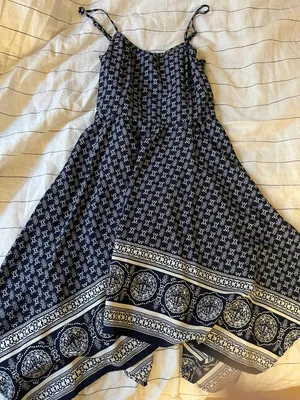 Greek Boutique Sundress Blue Size M thumbnail 1