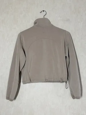 Lululemon Women’s Lululemon Brushed Softstreme Half Zip in Riverstone 4 thumbnail 5