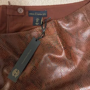 House of Harlow Faux leather Mini skirt thumbnail 3