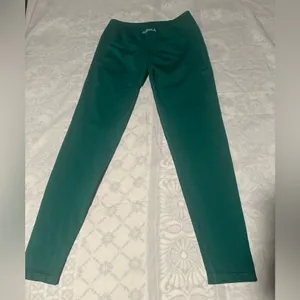 Aurola Women's Green High-Waisted Leggings thumbnail 4