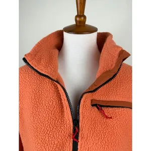 Topo Designs Subalpine Fleece Pullover Burnt Orange Half Zip Women's XL thumbnail 11